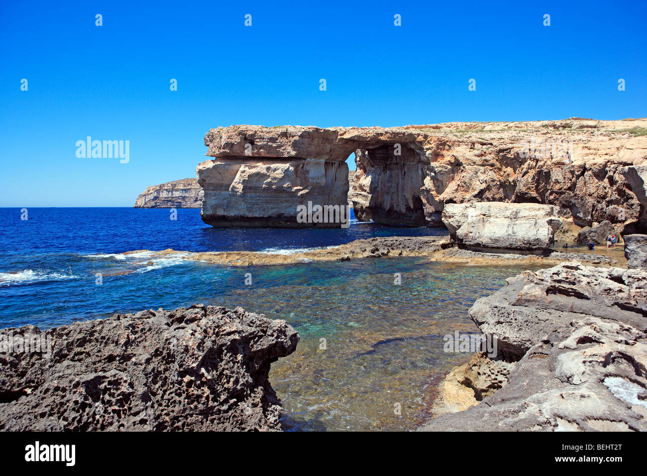 Azure Window, Dwejra Point, Gozo Stock Photo