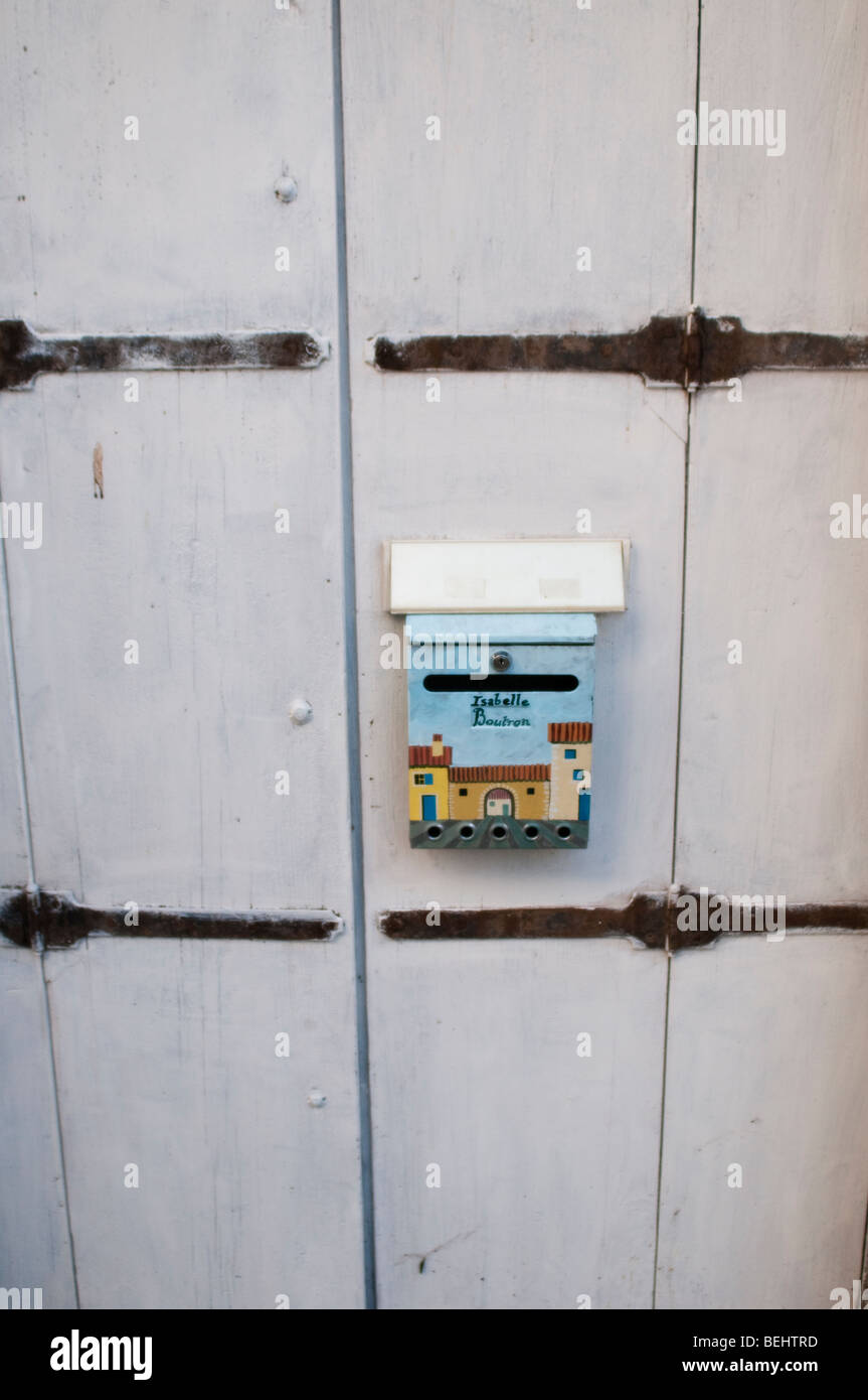 Letterbox, Saint Bauzille de Putois village, France Stock Photo