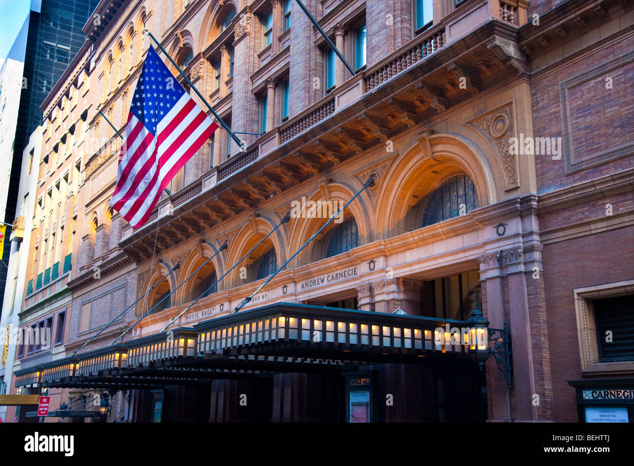 Carnegie Hall in Manhattan in New York City Stock Photo