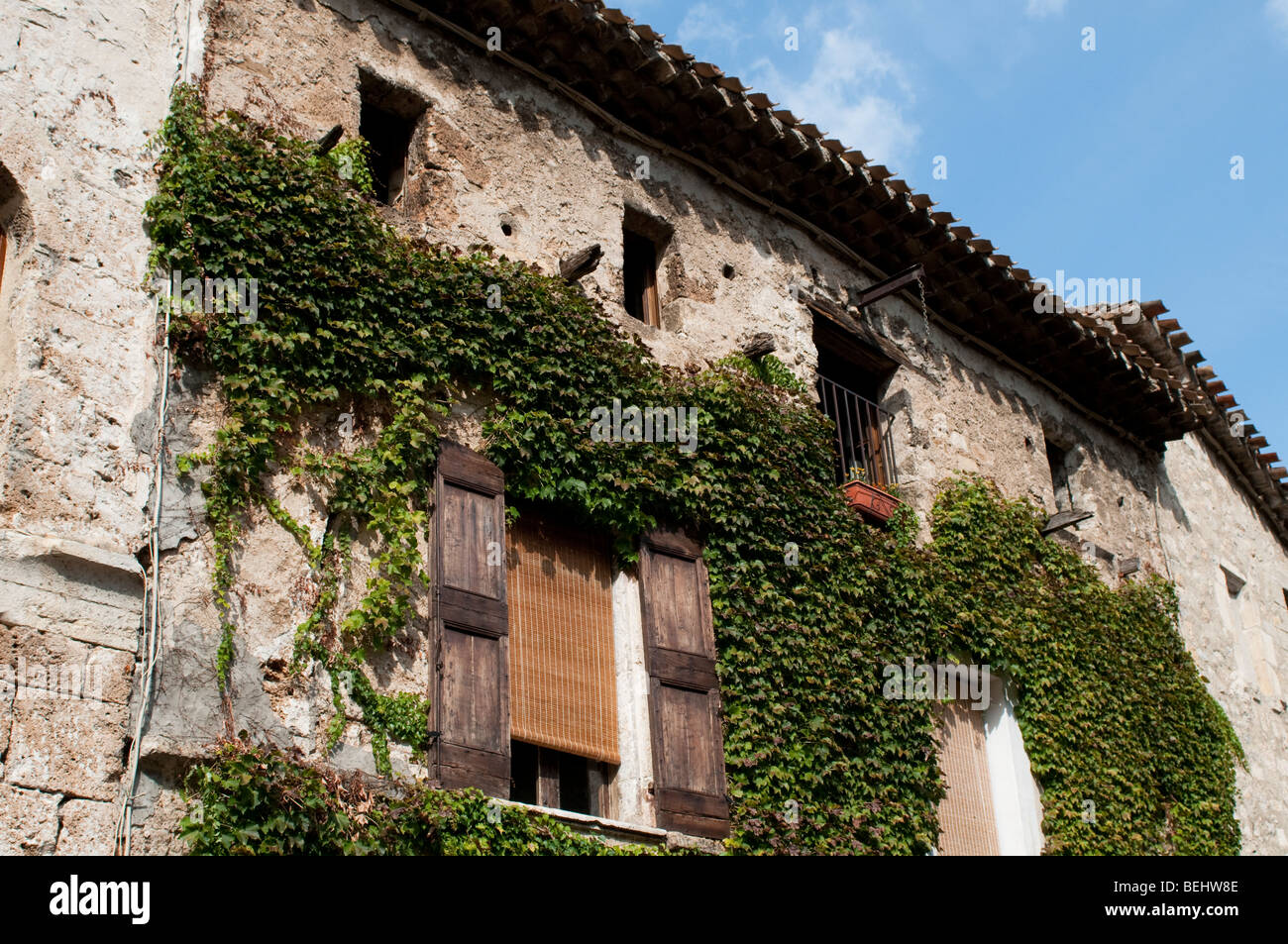 Saint-Guilhem-le-Desert village, France Stock Photo