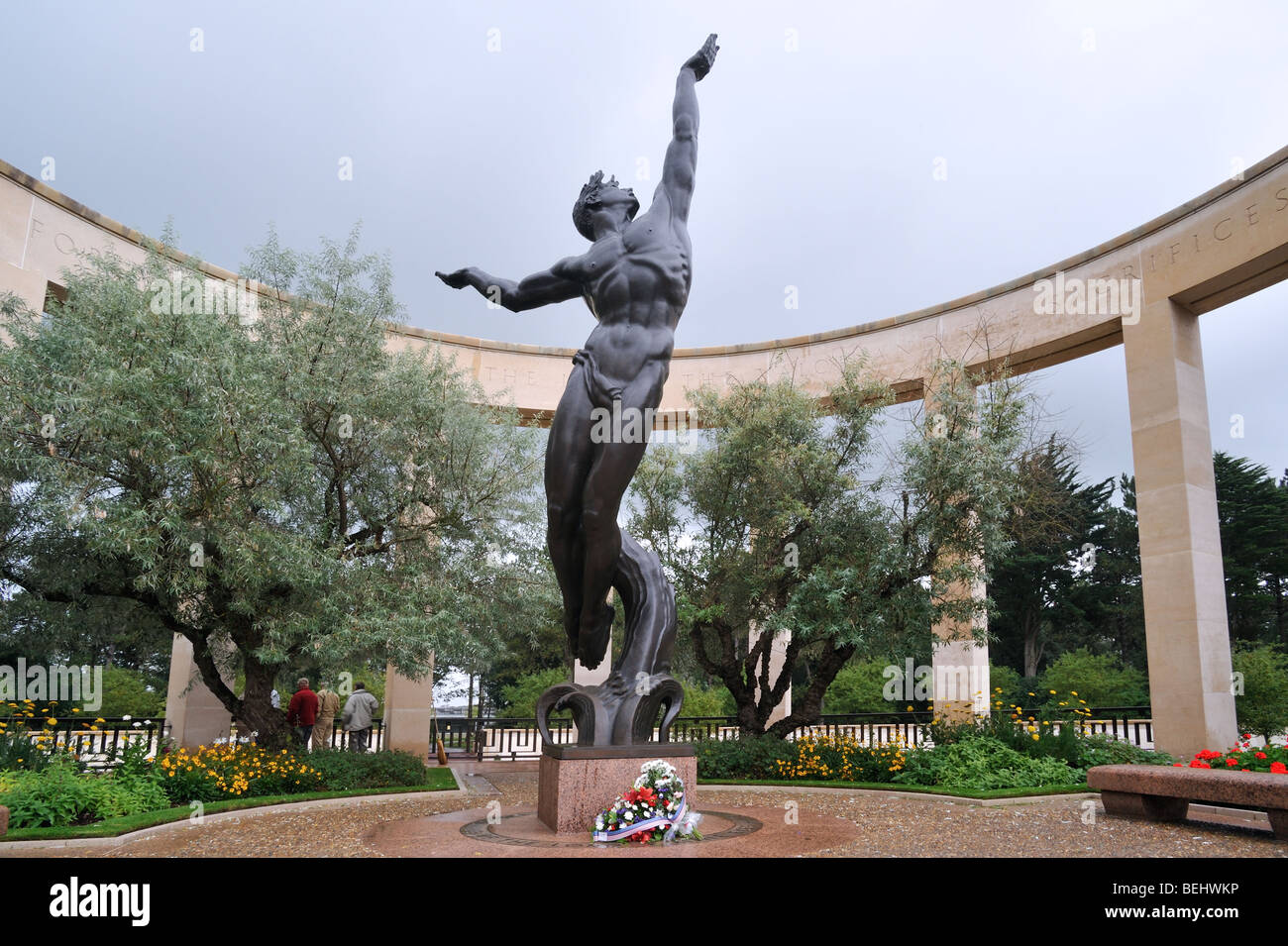 Omaha Beach From The Normandy American Cemetery And Memori