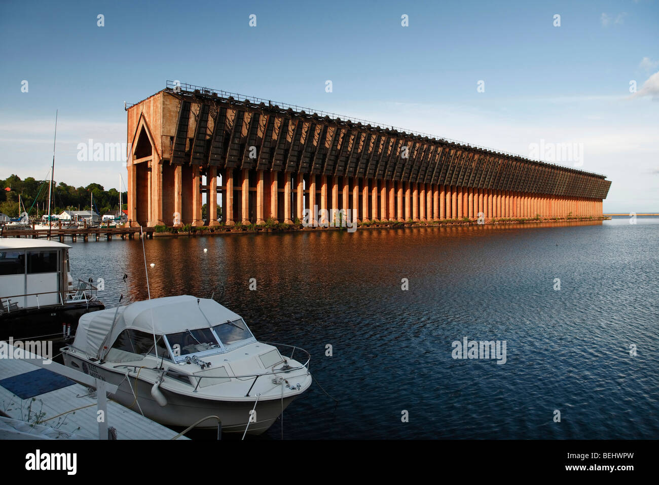 Historical Ore Dock in Lower Harbor on Lake Superior in Marquette