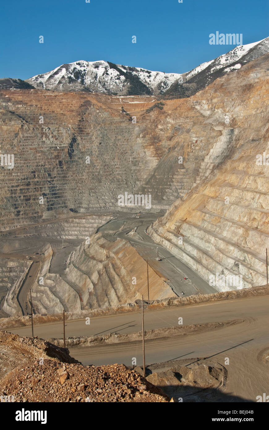 Utah Kennecott Utah Copper Bingham Canyon Mine world's largest man-made excavation visitor center overlook Stock Photo