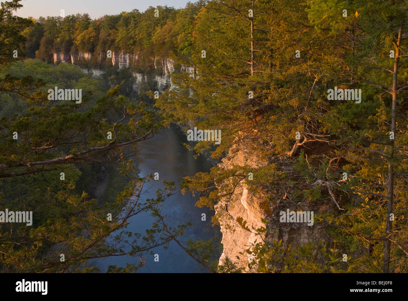 Limestone bluffs above the Upper Iowa River, Winneshiek County, Iowa