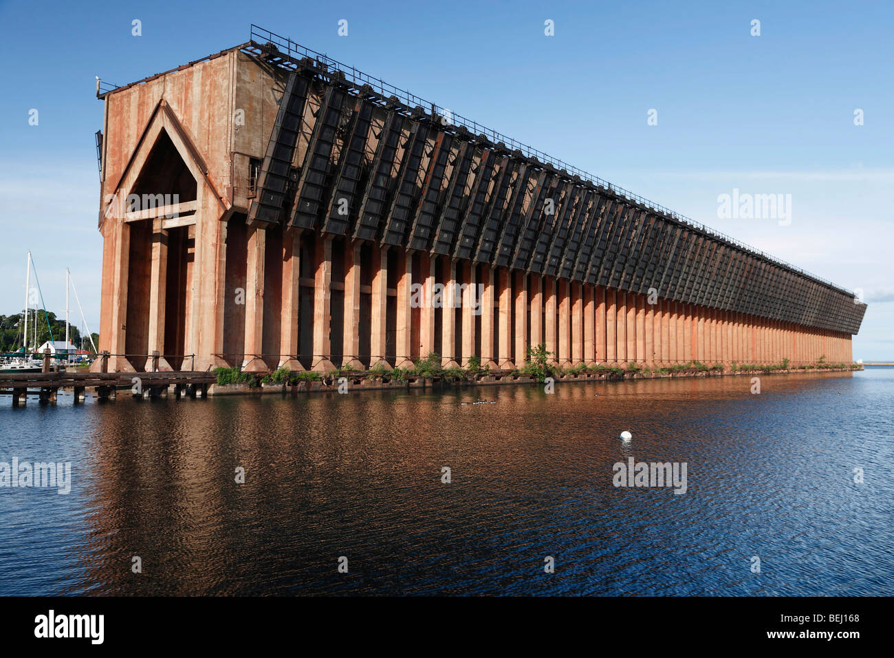 Historical Ore Dock in Lower Harbor on Lake Superior in Marquette