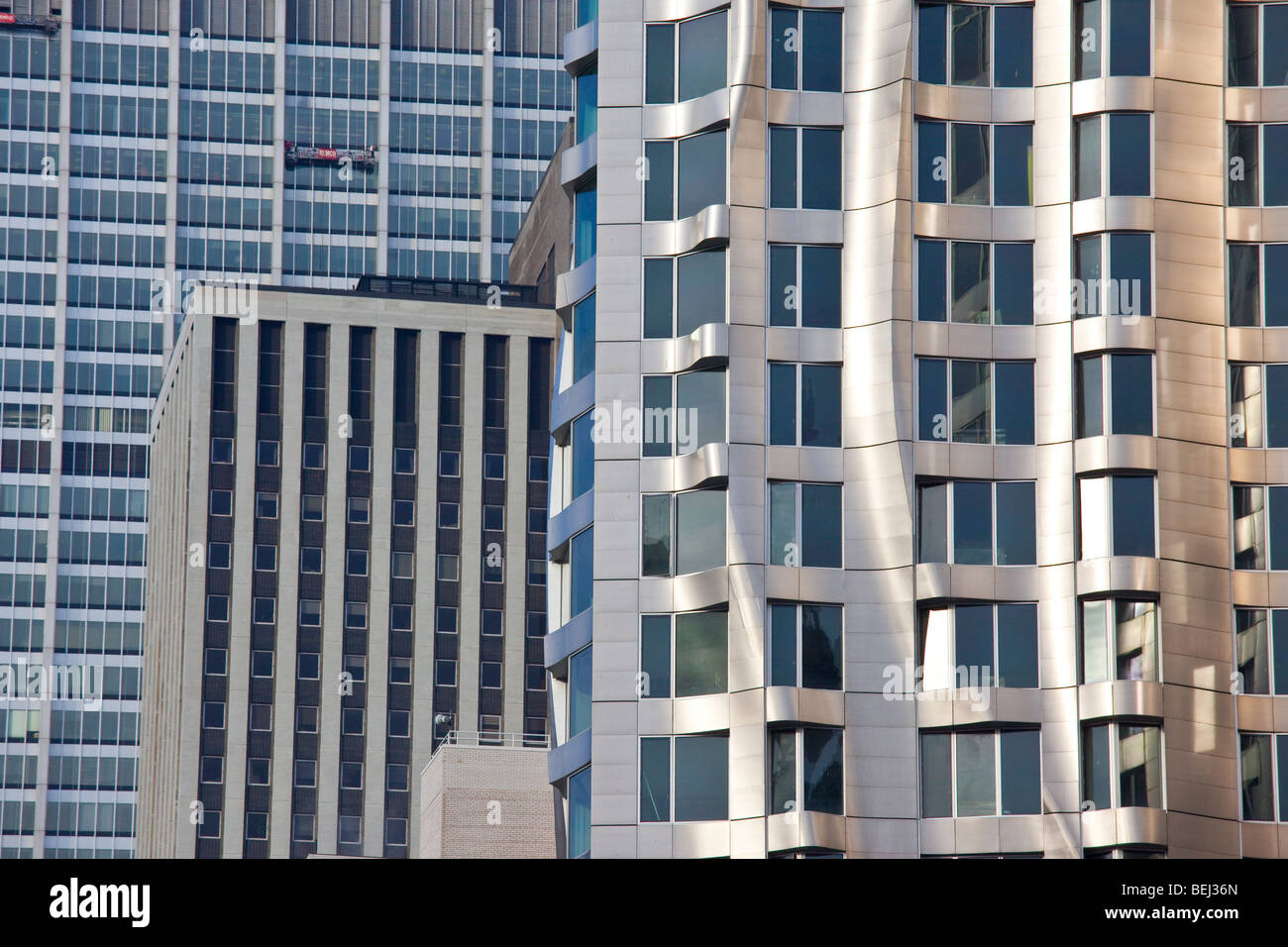 Beekman Tower Frank Gehry Apartment Building in Manhattan New York City Stock Photo