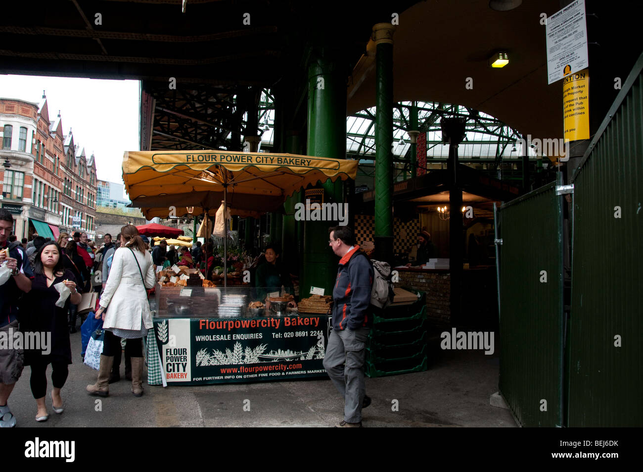 Borough Market, a wholesale and retail food market in Southwark, South East London, England