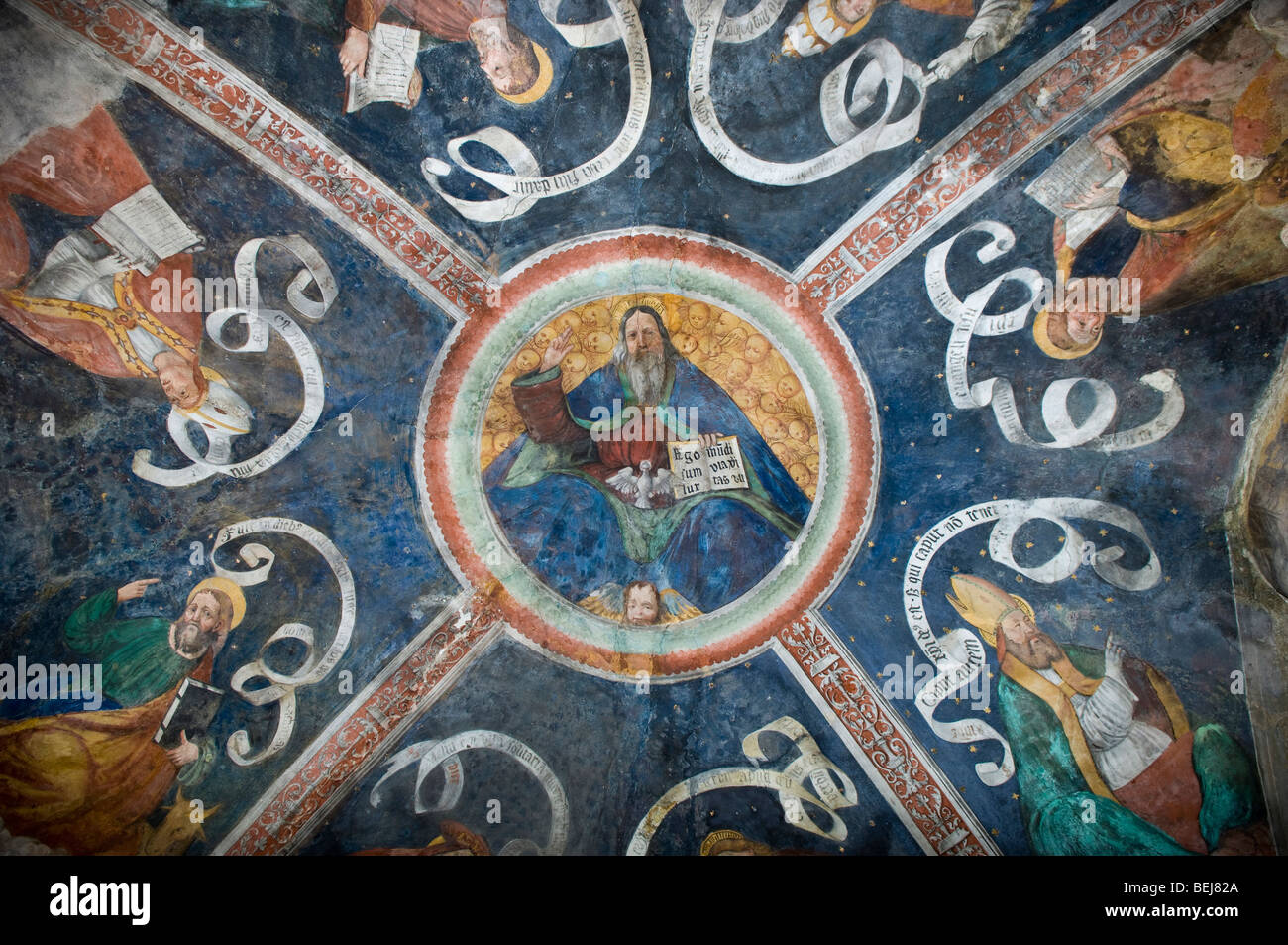 Madonna del carmelo oratory, Cerveno, Lombardy, Lombardy, Italy Stock Photo