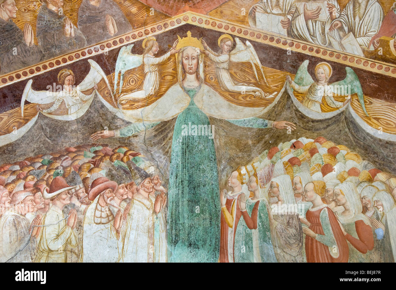 Frescoes, Boario Terme, Lombardy, Italy Stock Photo
