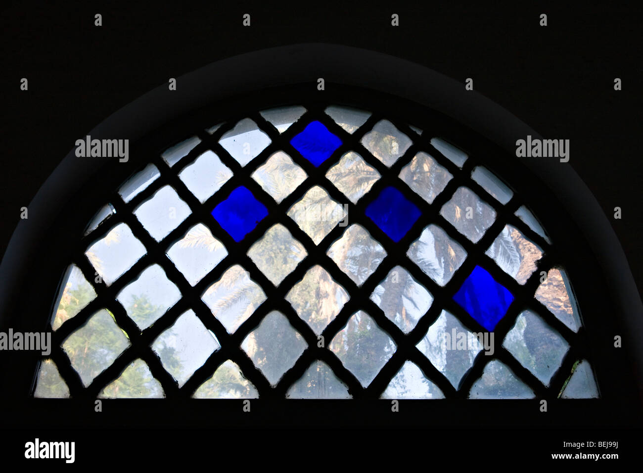 Window in Bahia palace, Marrakech Stock Photo - Alamy