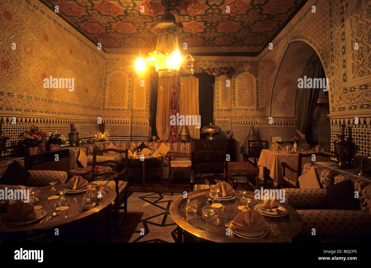 Interior of a typical restaurant, Jeddah, Saudi Arabia, Middle East