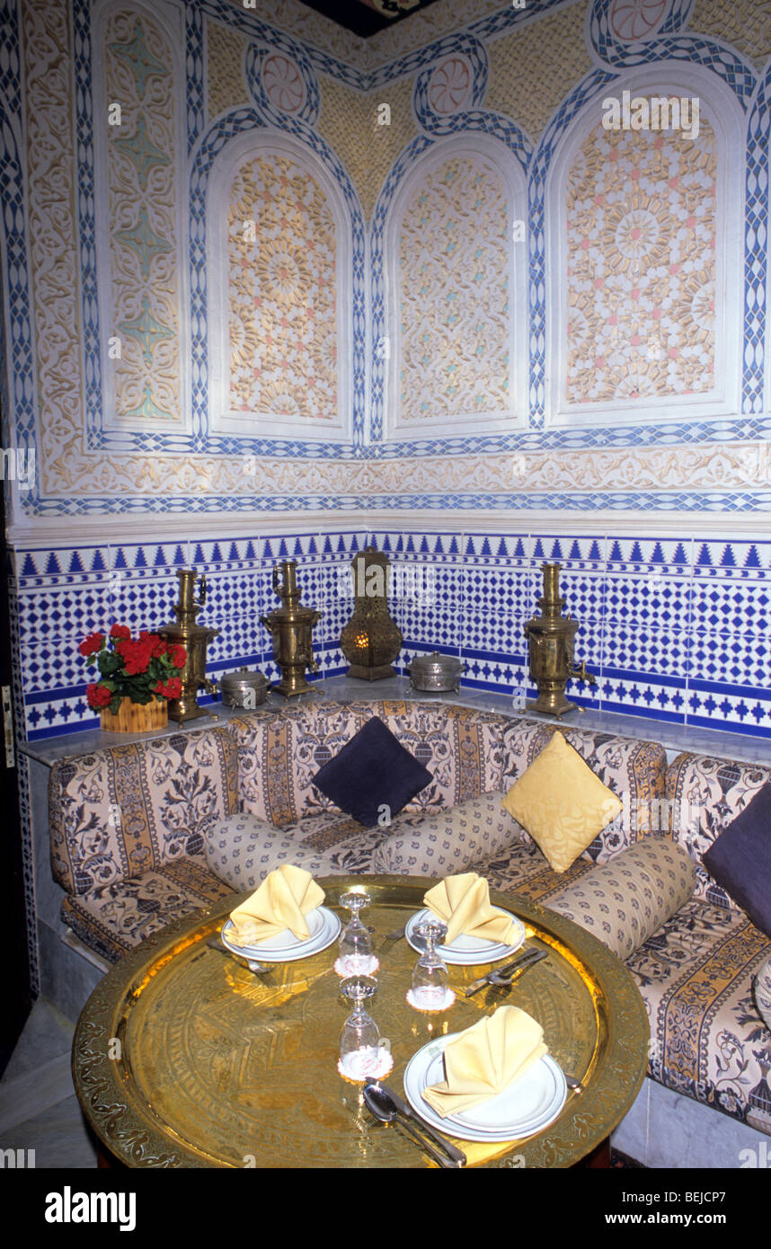 Interior of a typical restaurant, Jeddah, Saudi Arabia, Middle East ...