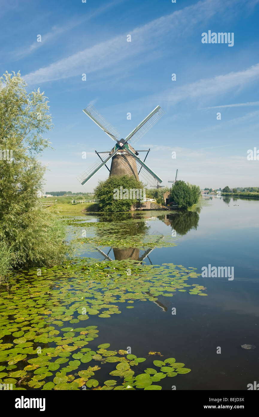 Kinderdijk, Windmills, Netherlands Stock Photo