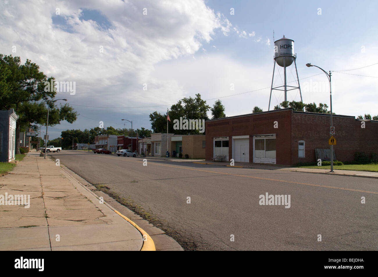 Main Street. Hope, Kansas Stock Photo Alamy