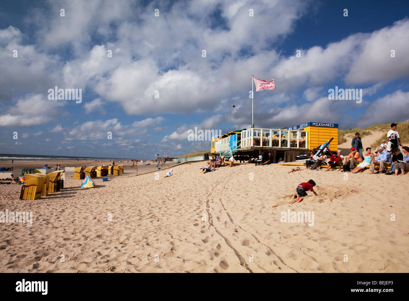 Egmond aan Zee, North Holland, the Netherlands dutch beach on the North Sea Stock Photo Alamy