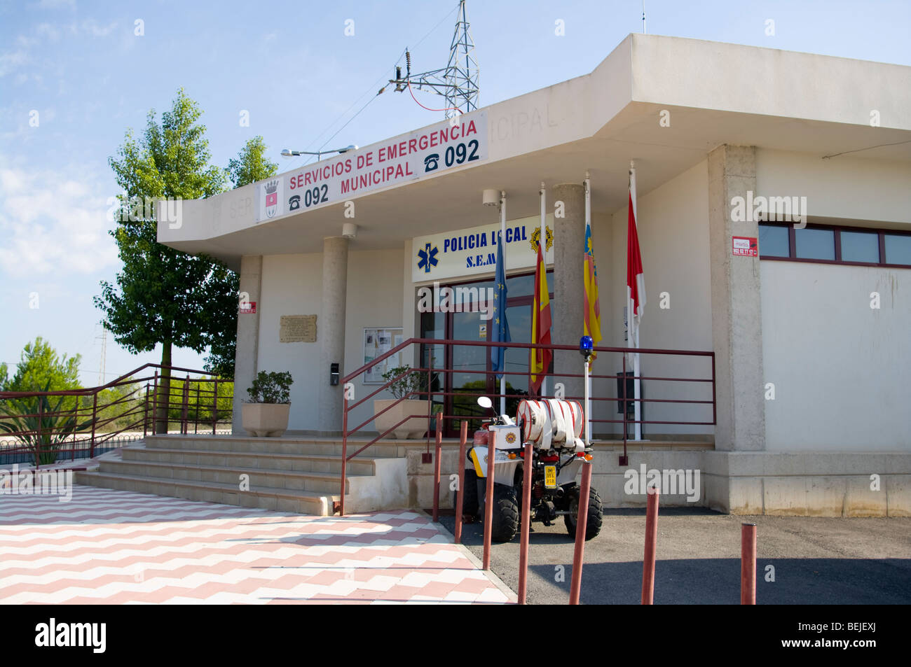 Local Police Station La Marina Spain Stock Photo - Alamy