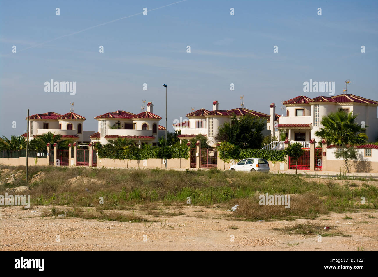 Spanish Holiday Villas La Marina Spain Stock Photo Alamy