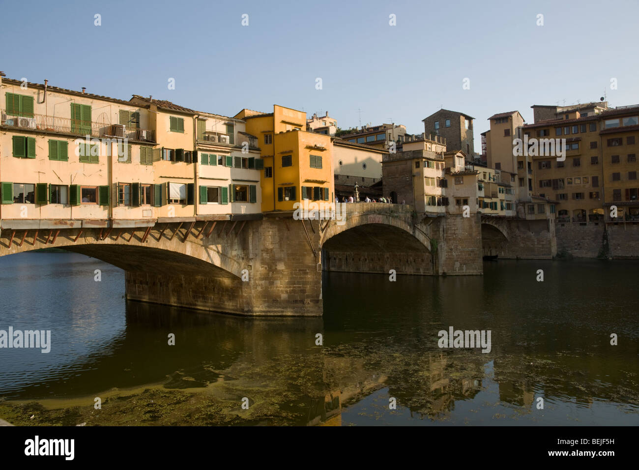 Ponte Vecchio Late Afternoon Florence Italy Stock Photo