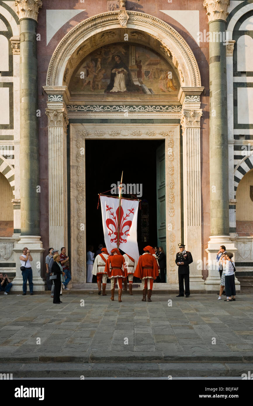 Renaissance Procession Santa Maria Novella, Florence, Italy Stock Photo