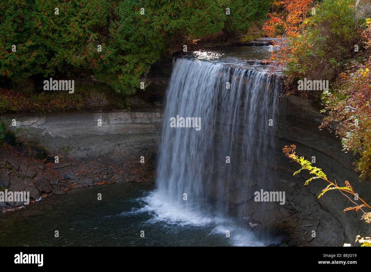 Bridal Veil Falls on Manitoulin Island Stock Photo Alamy