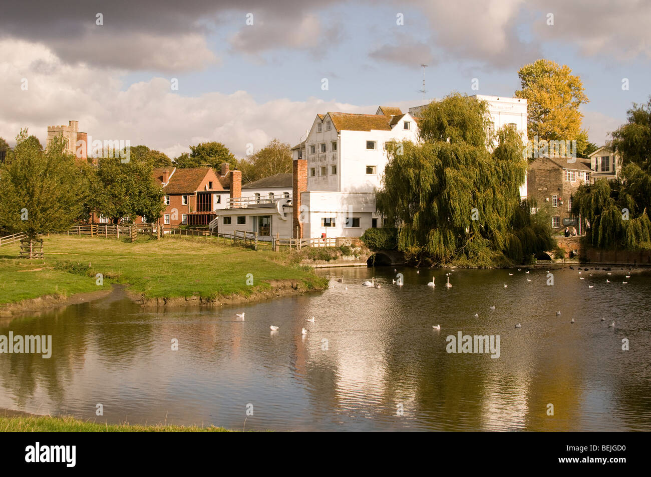The Mill Hotel in Sudbury, Suffolk, England Stock Photo Alamy