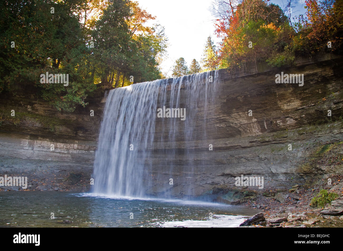 Bridal Veil Falls on Manitoulin Island Stock Photo Alamy