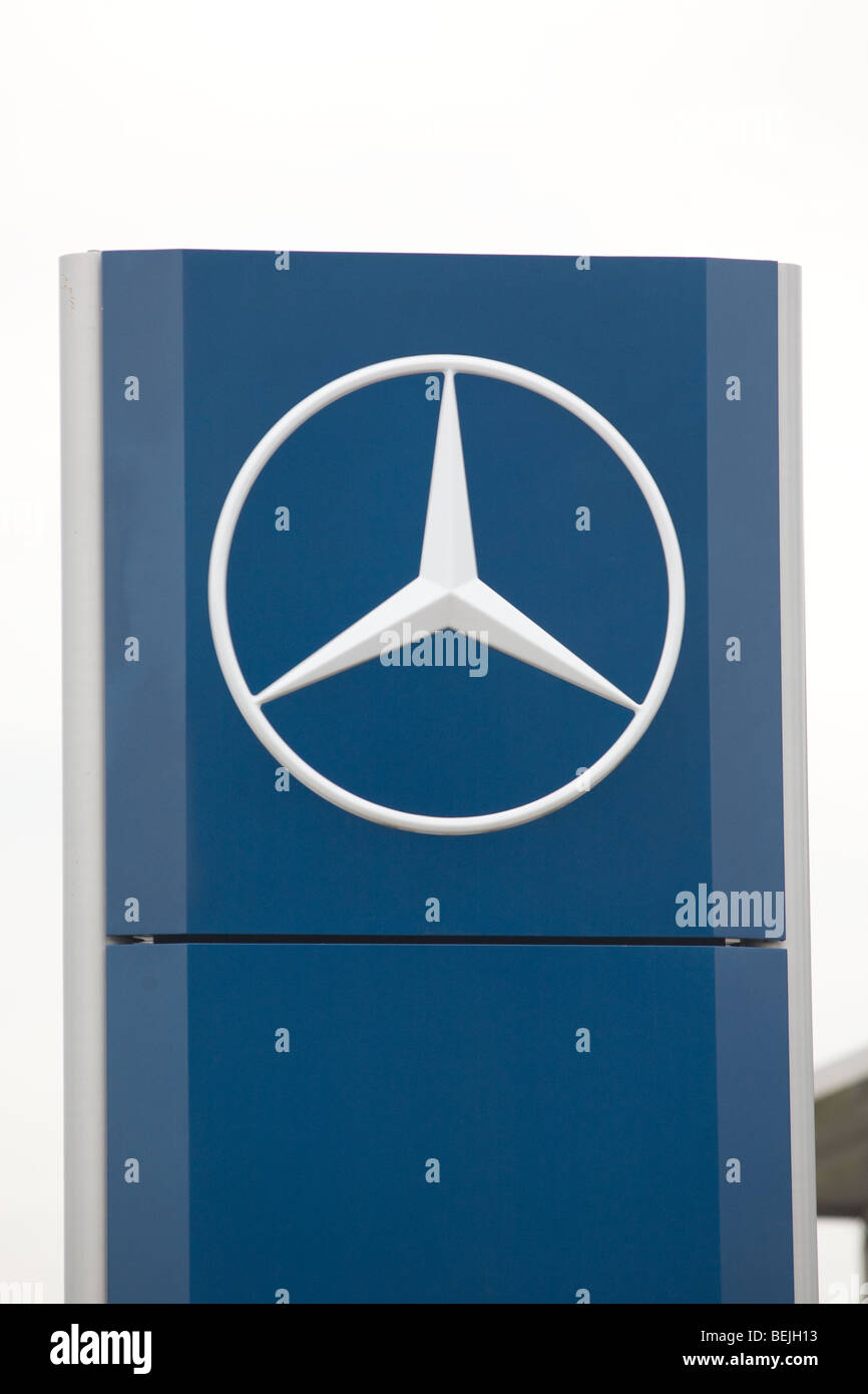 Mercedes Benz Sign Stock Photo