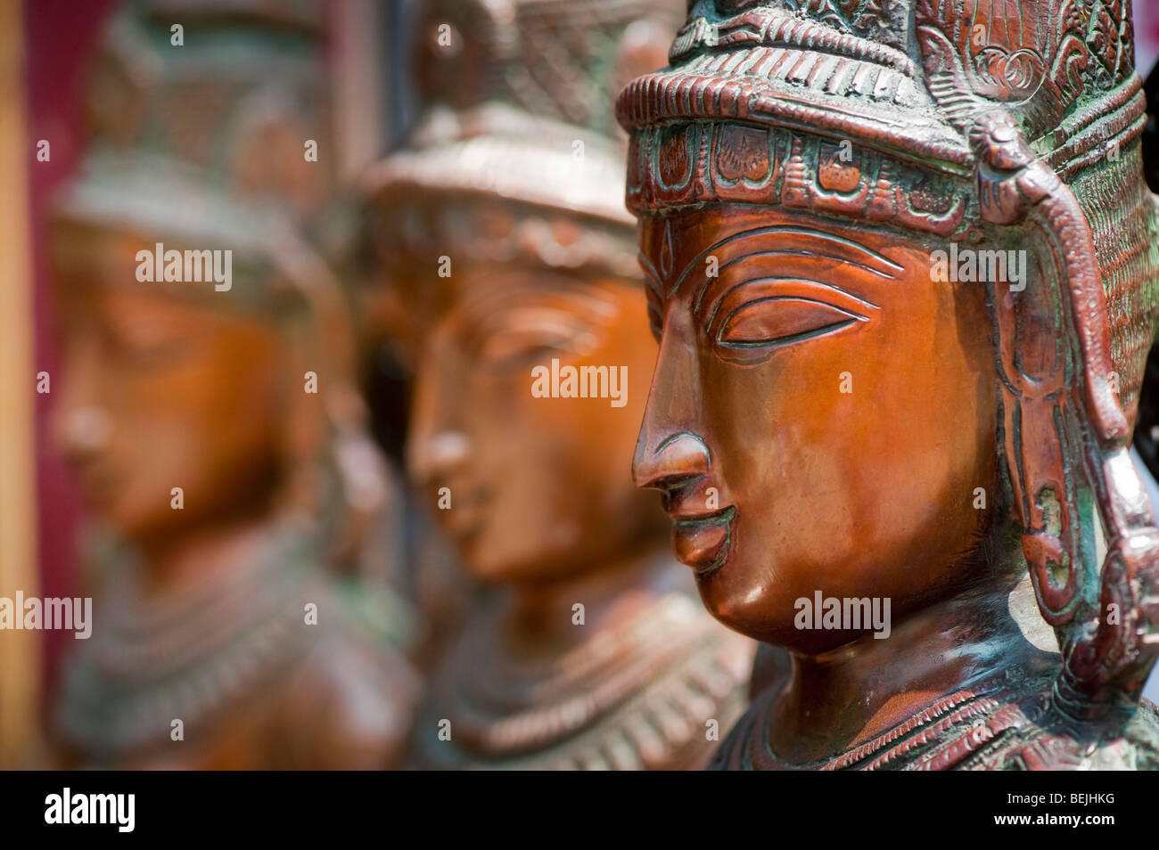 Indian hindu goddess deity statues outside a shop front in India Stock Photo Alamy