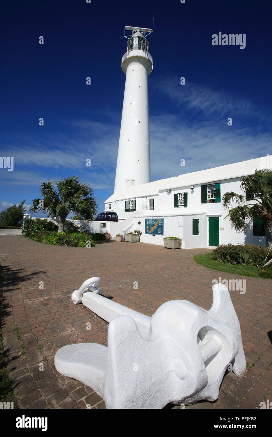 Gibbs Hill lighthouse, Bermuda, Atlantic Ocean, Central America Stock