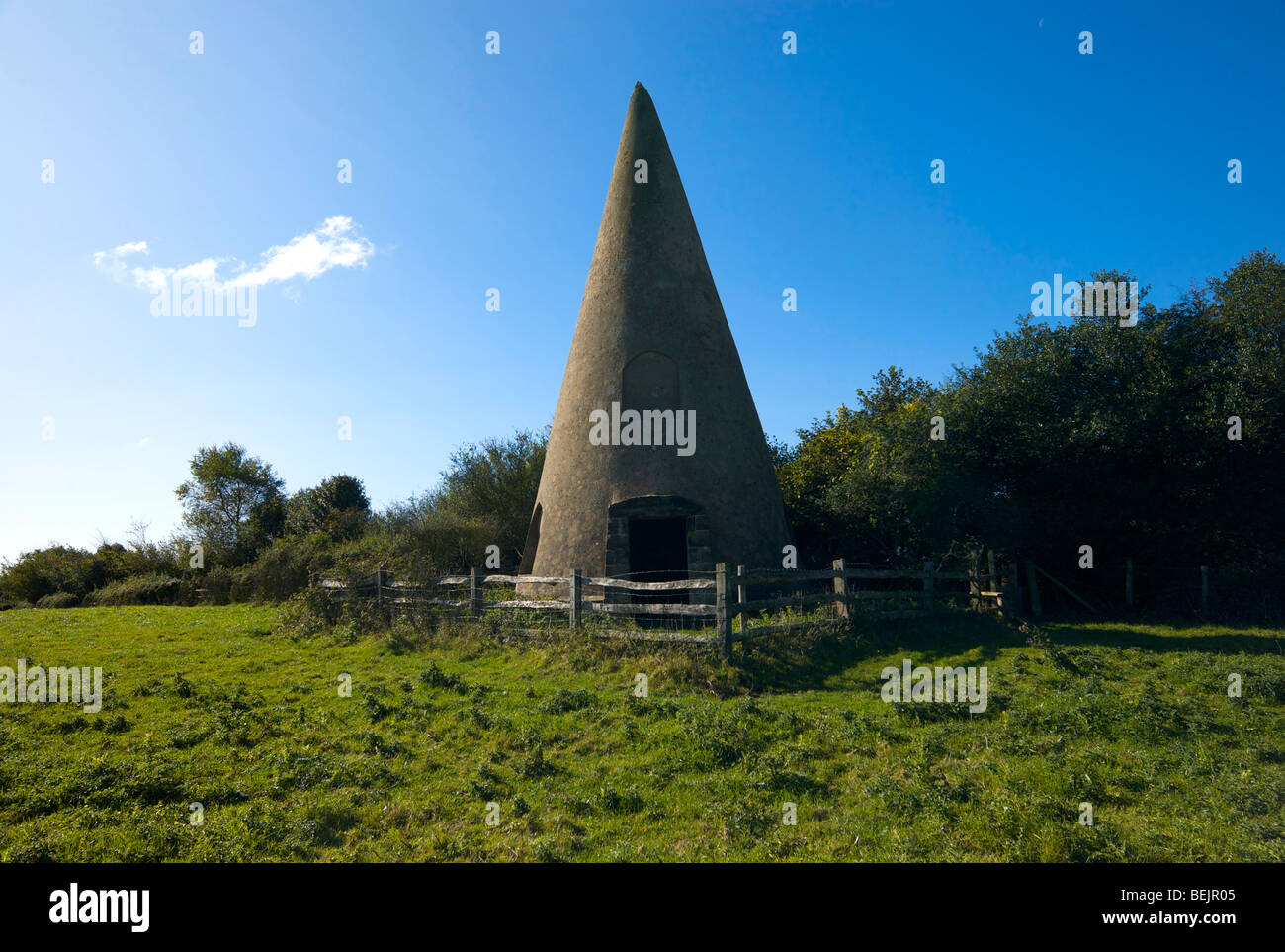 The Sugar Loaf folly a 35ft coneshaped structure built by Mad Jack