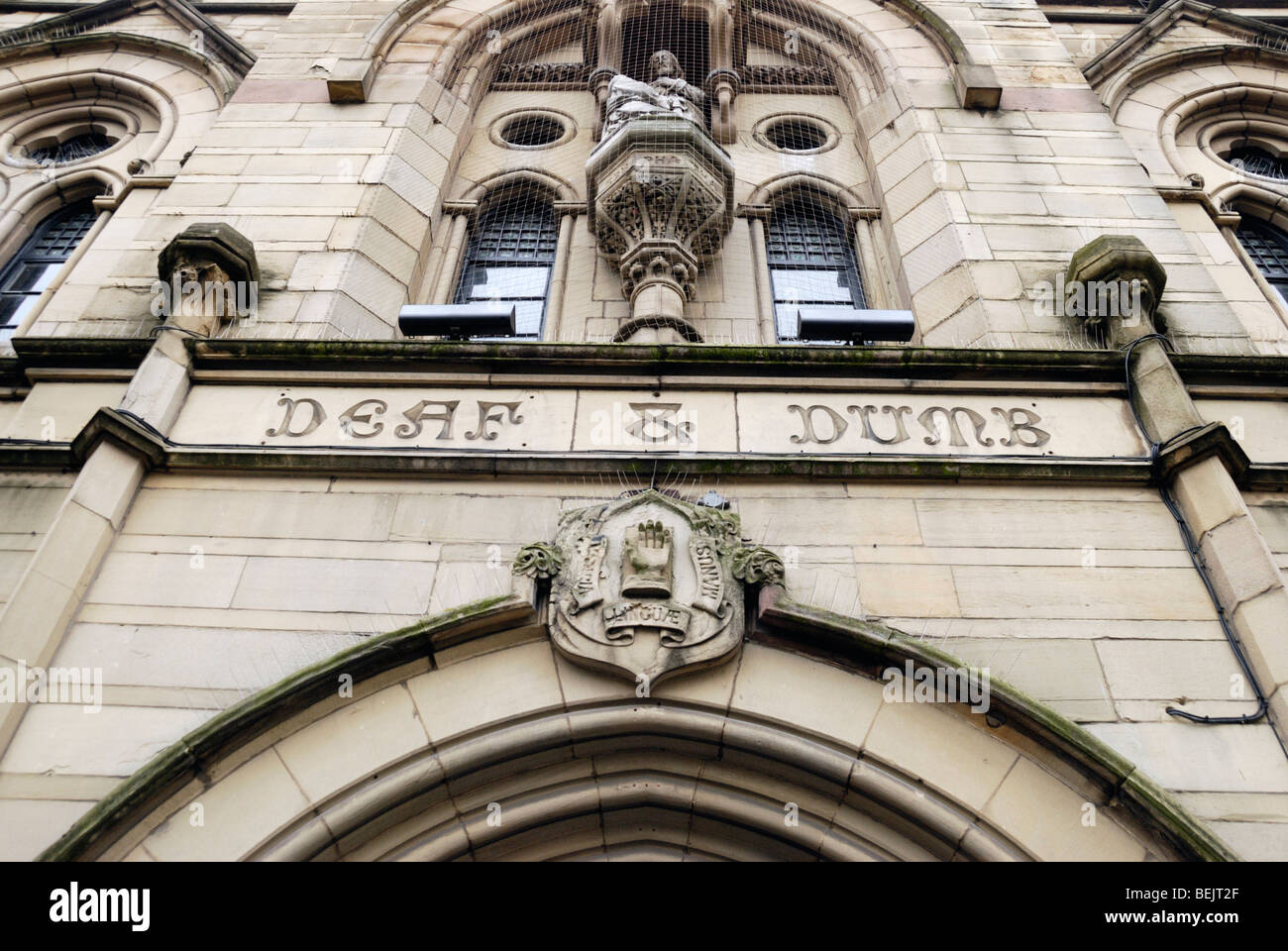 The Deaf and Dumb Institute building in Grovesnor Street, Manchester ...