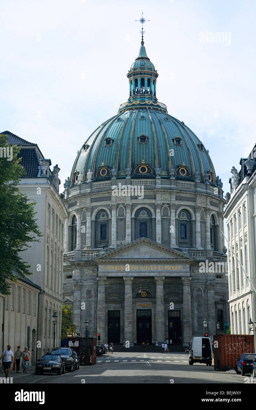 The Frederik's Church / Marble Church near the Amalienborg Palace at Copenhagen, Denmark Stock Photo