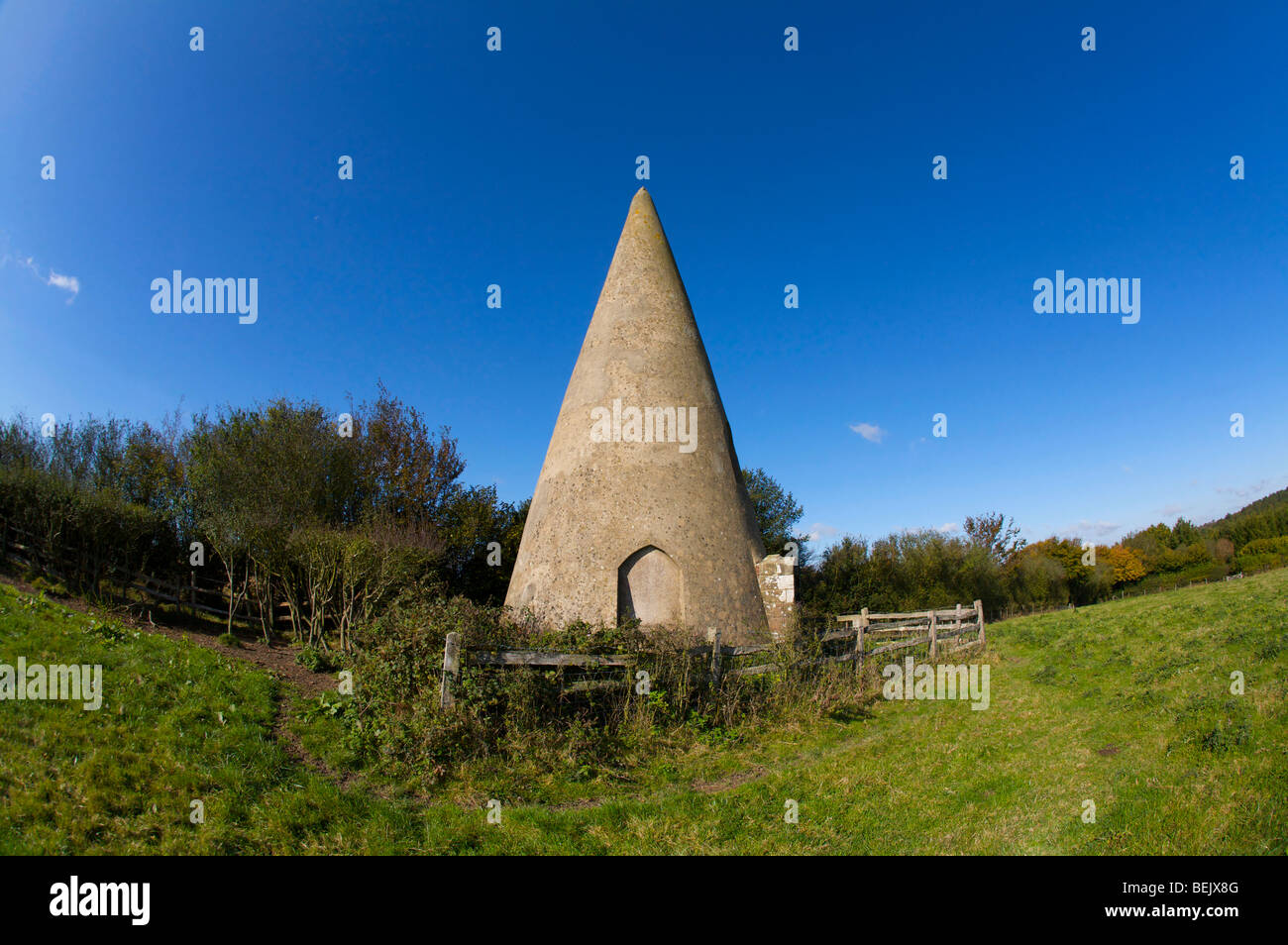 The Sugar Loaf folly a 35ft coneshaped structure built by Mad Jack