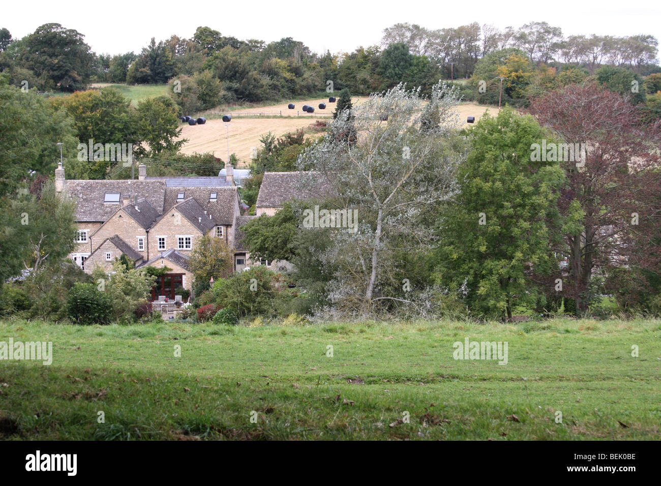 A small cottage in Shilton in West Oxfordshire, UK Stock Photo