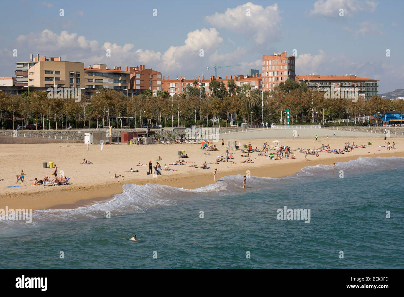 Beach Playa Nova Icaria Barcelona City Centre Catalonia