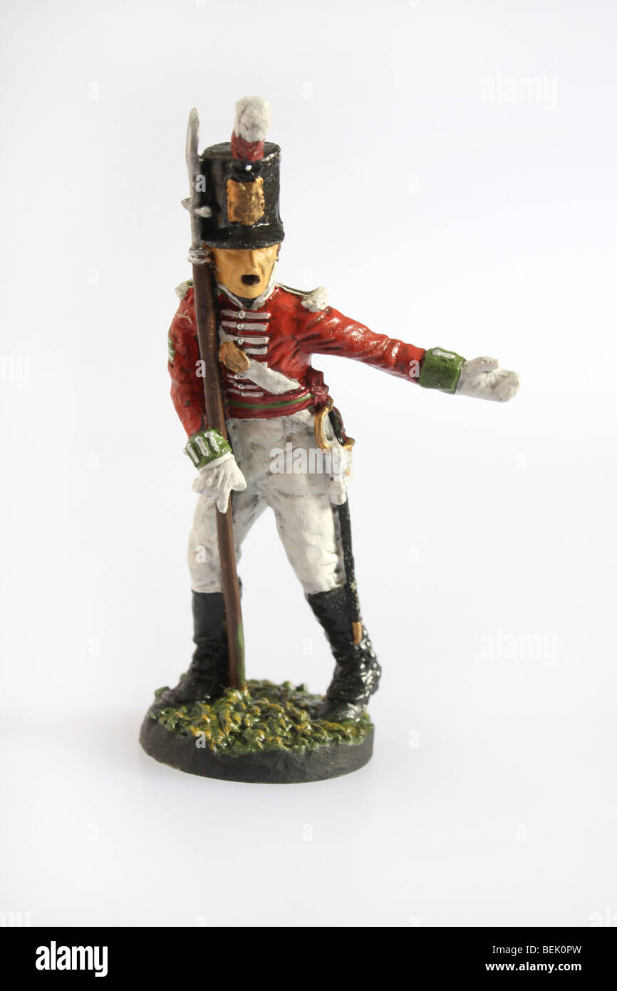 A Sergeant - Battalion Company 87th Foot 1801 - A collectible Franklin Mint soldier Stock Photo