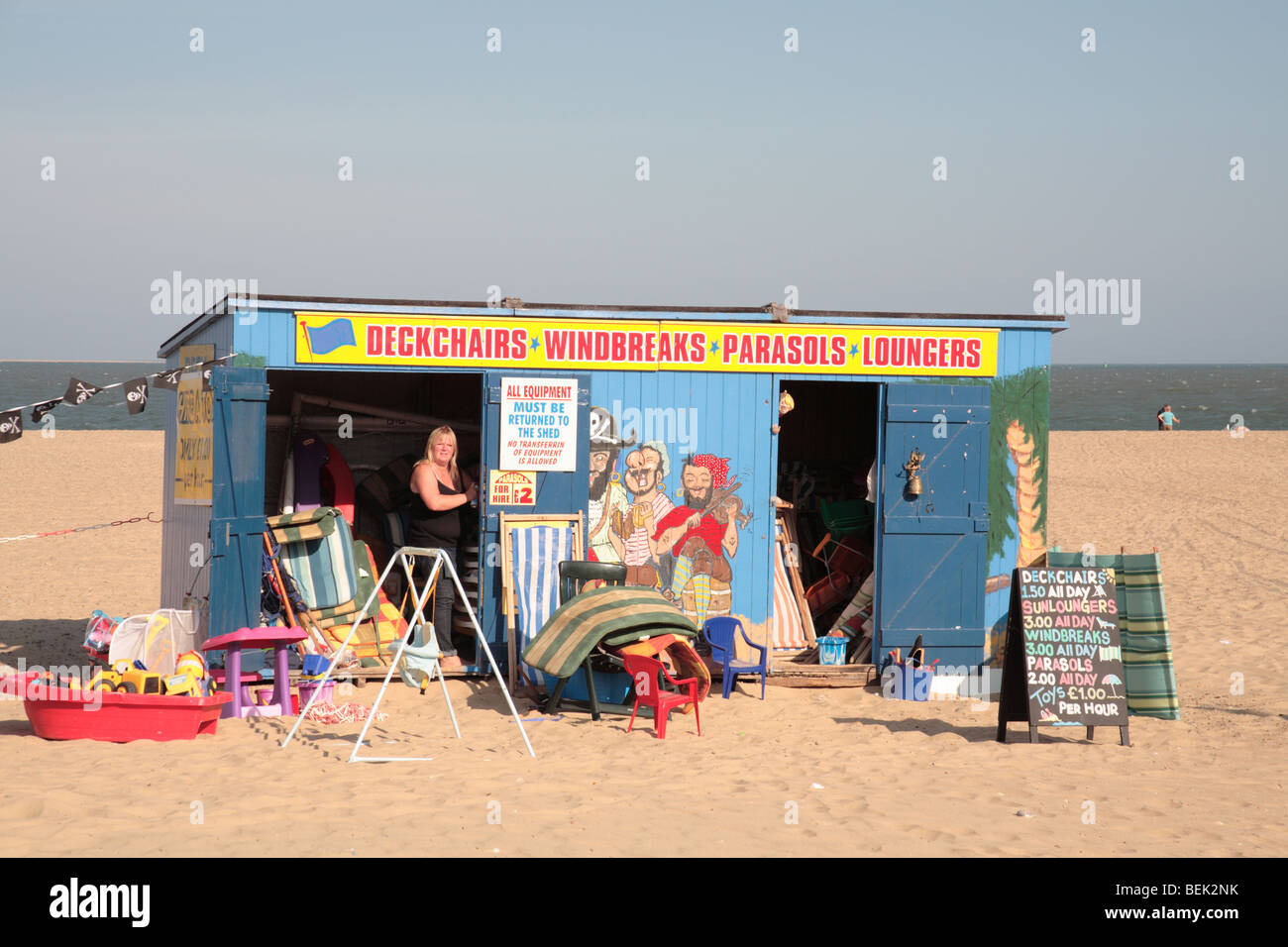 Deckchair hire, Great Yarmouth Stock Photo Alamy