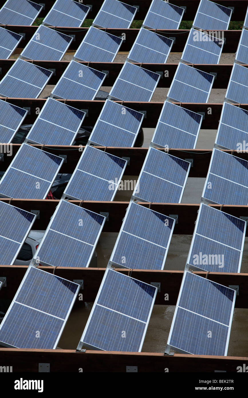 Array of solar panels Stock Photo - Alamy