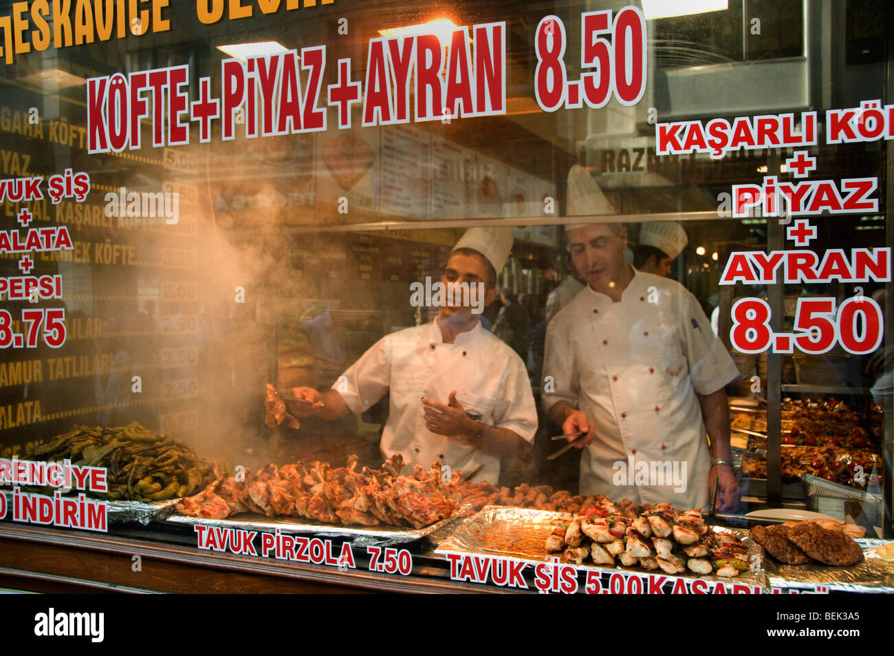 Istanbul Istiklal Caddesi Beyoglu restaurant  Turkey Stock Photo