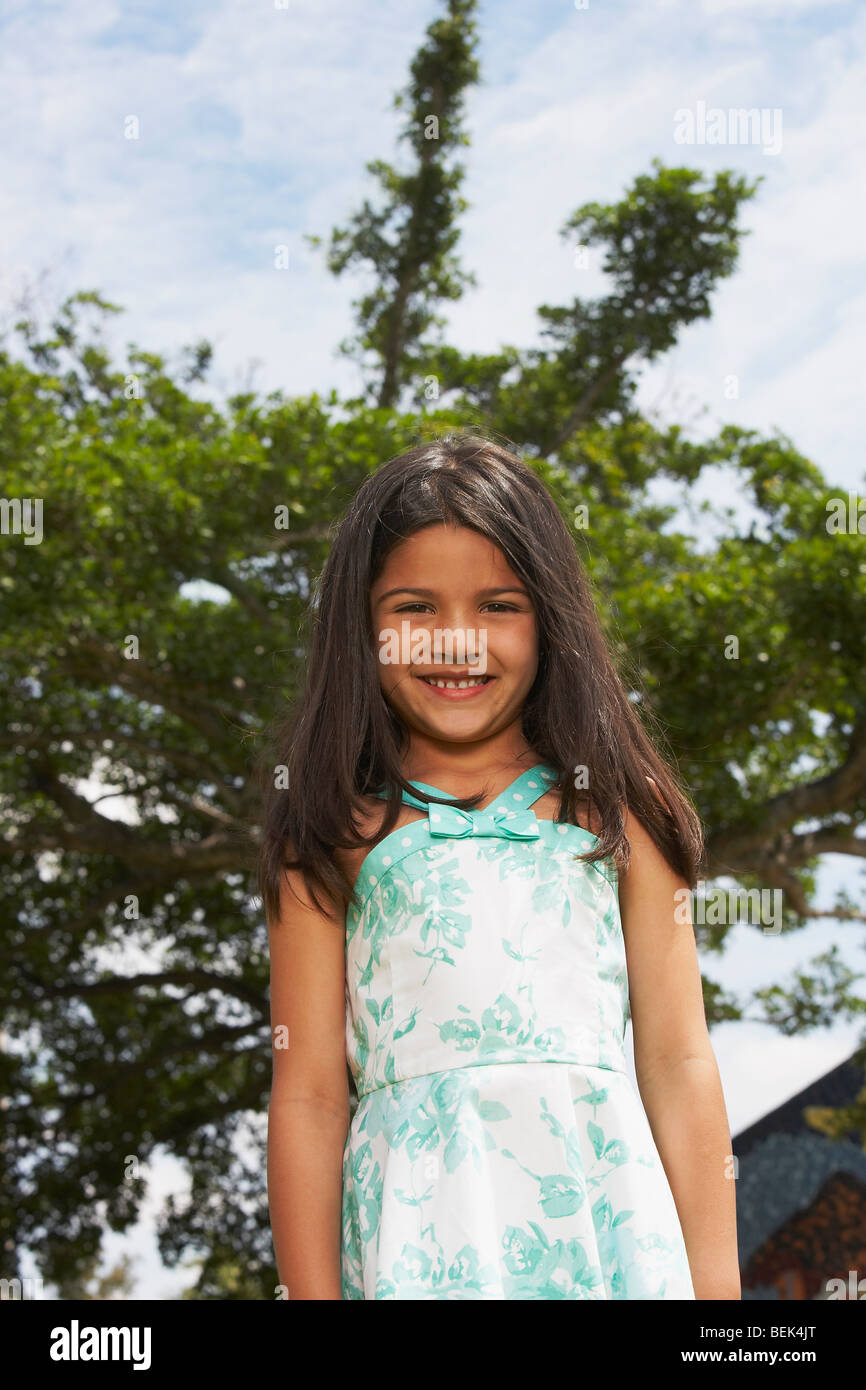 Portrait of a girl smiling Stock Photo - Alamy