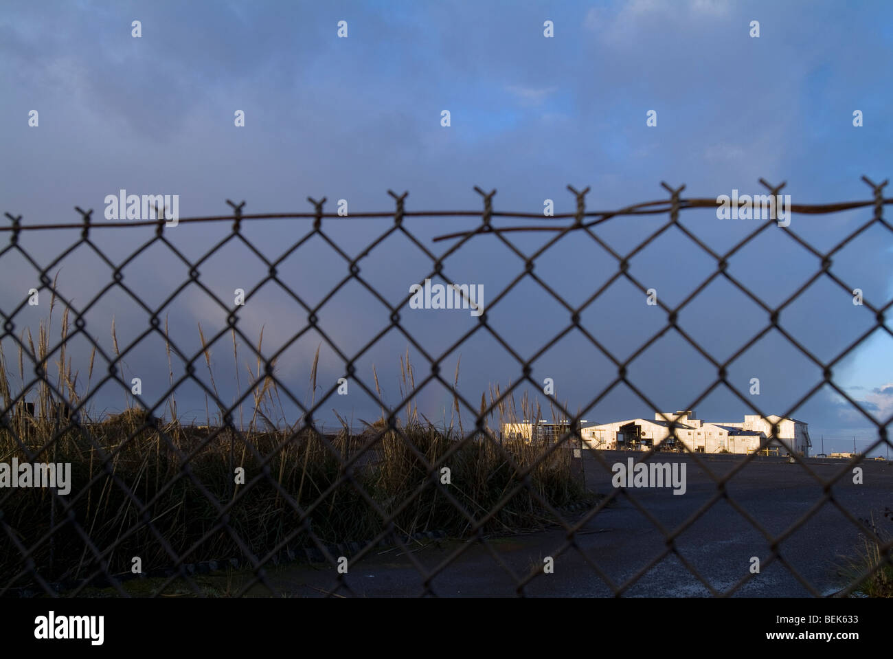 old lumber mill, Fort Bragg, California Stock Photo