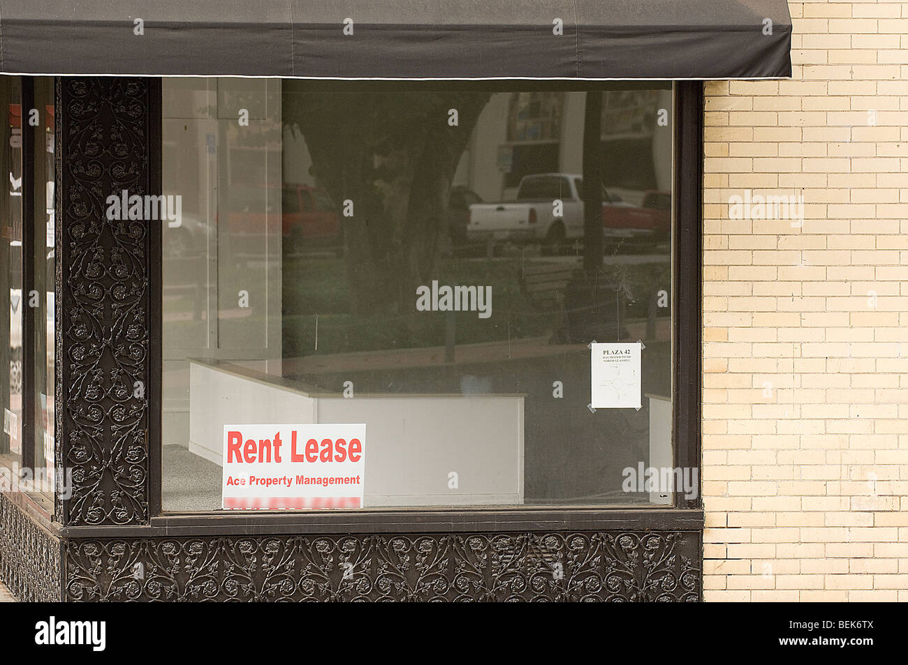Commercial retail or office space for rent or lease, Real Estate. Stock Photo