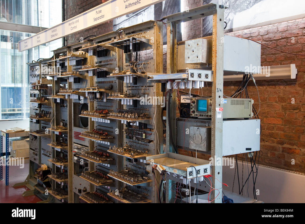 Manchester Mark 1 first stored program computer at Museum of Science and  Industry (MOSI), Liverpool Road, Manchester UK Stock Photo - Alamy