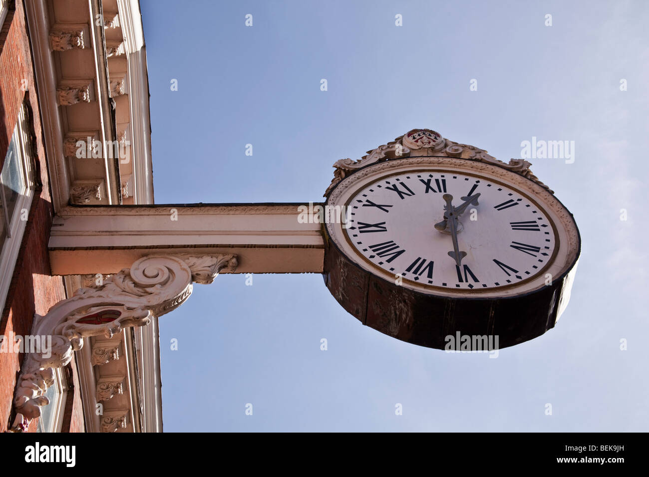 Town Hall clock Rochester on the old Town Hall Stock Photo Alamy