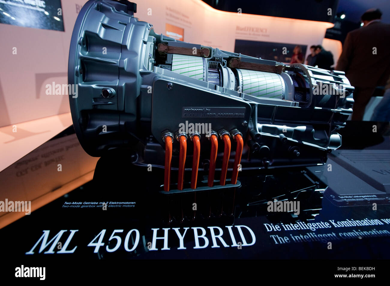 New hybrid engine ML 450 on display at Frankfurt Motor Show 2009 Stock Photo