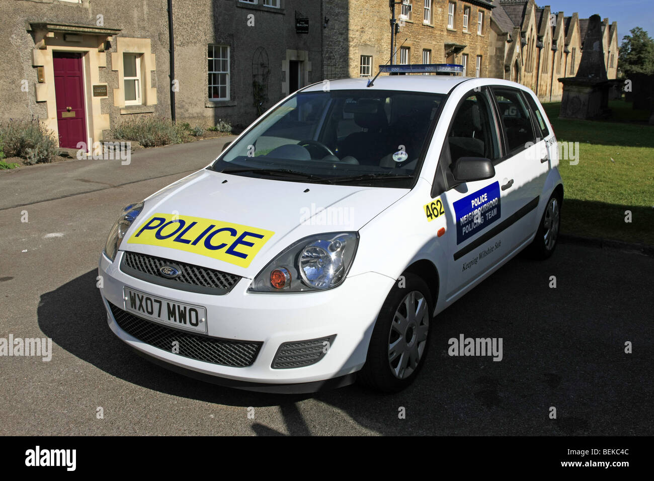 British Police Car from the Wiltshire Constabulary Stock Photo