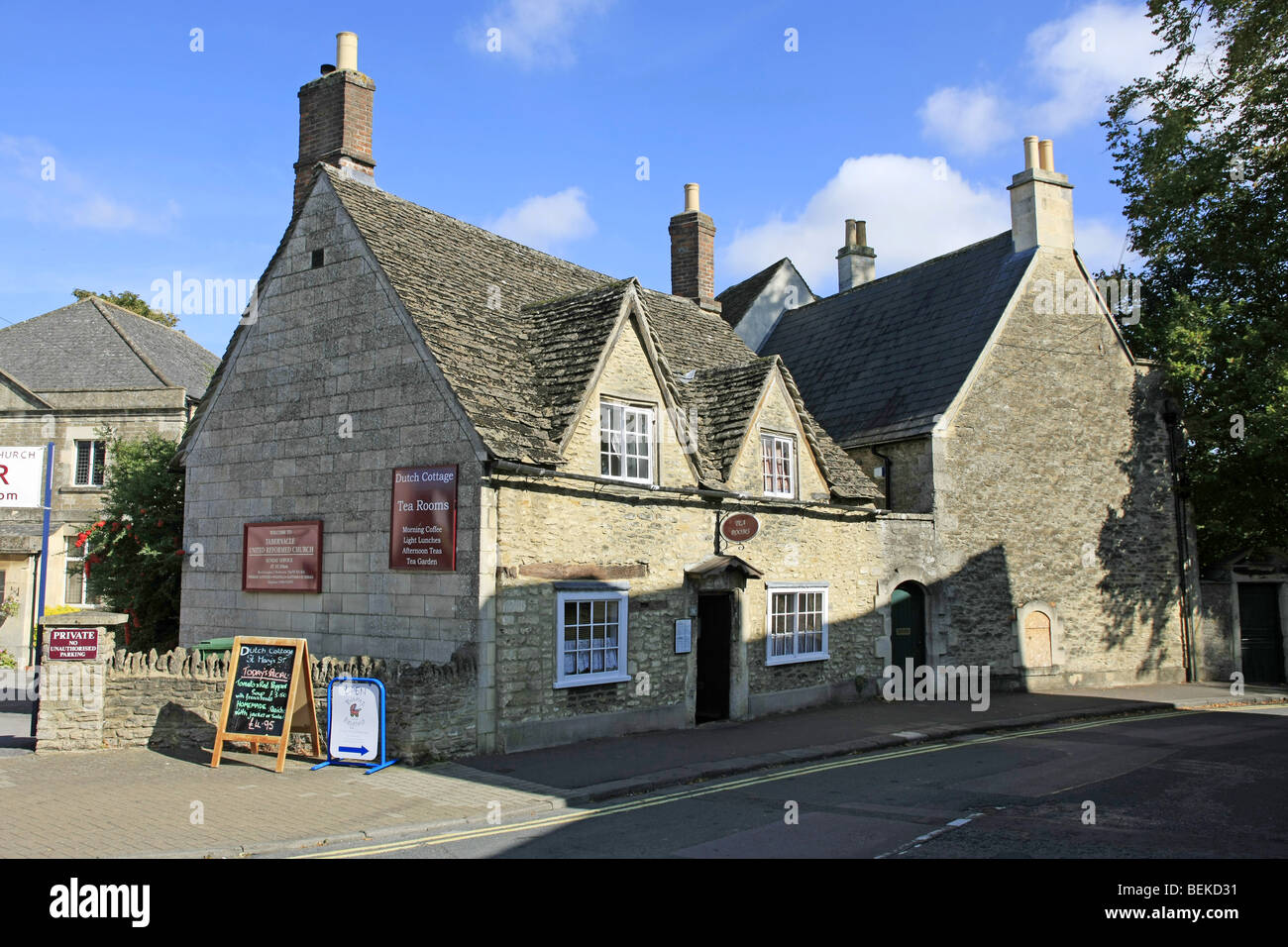 Dutch Cottage Tea Rooms in Chippenham Wiltshire Stock Photo Alamy