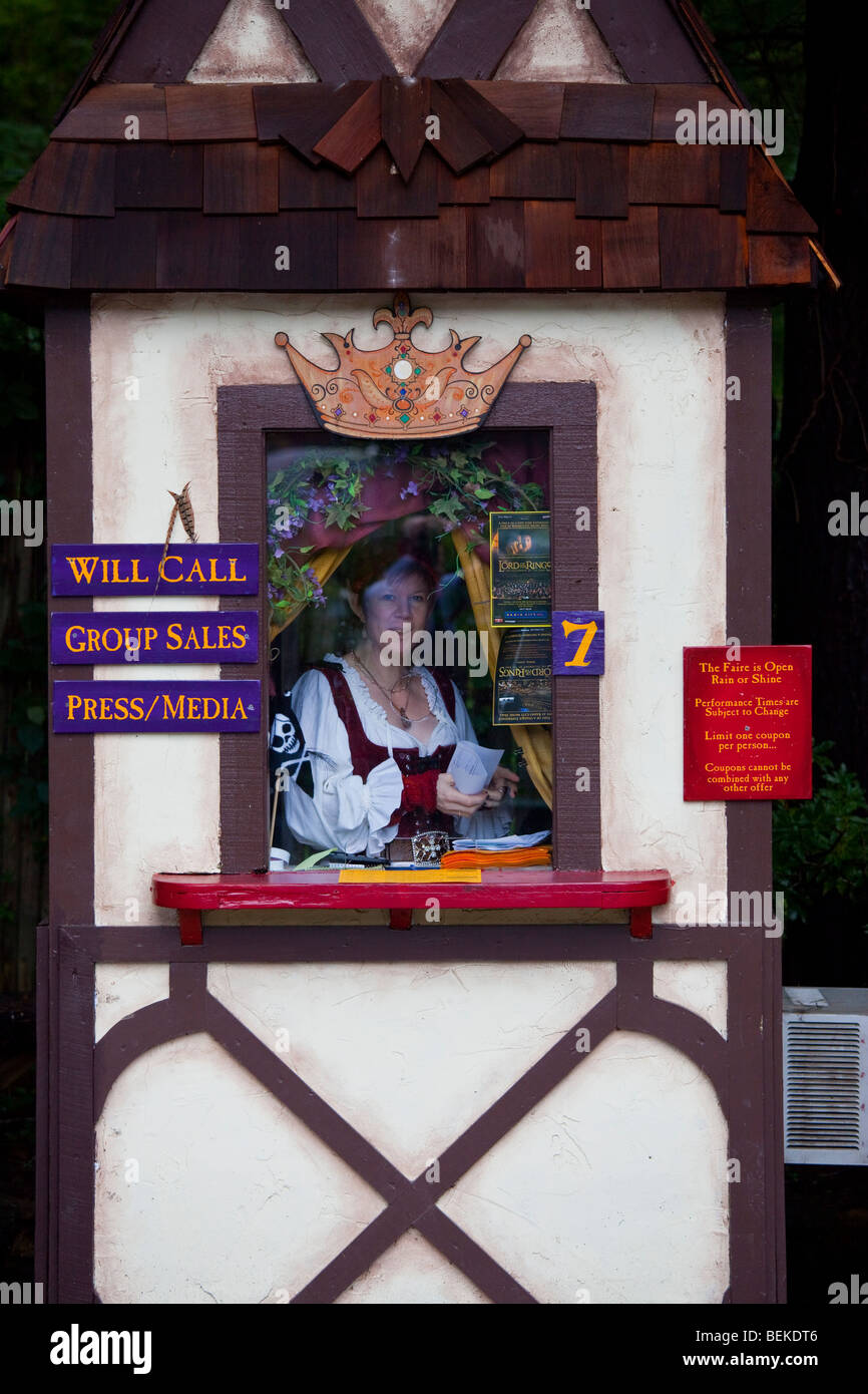 Entance Ticket Booth at Renaissance Fair in Tuxedo, New York Stock Photo Alamy