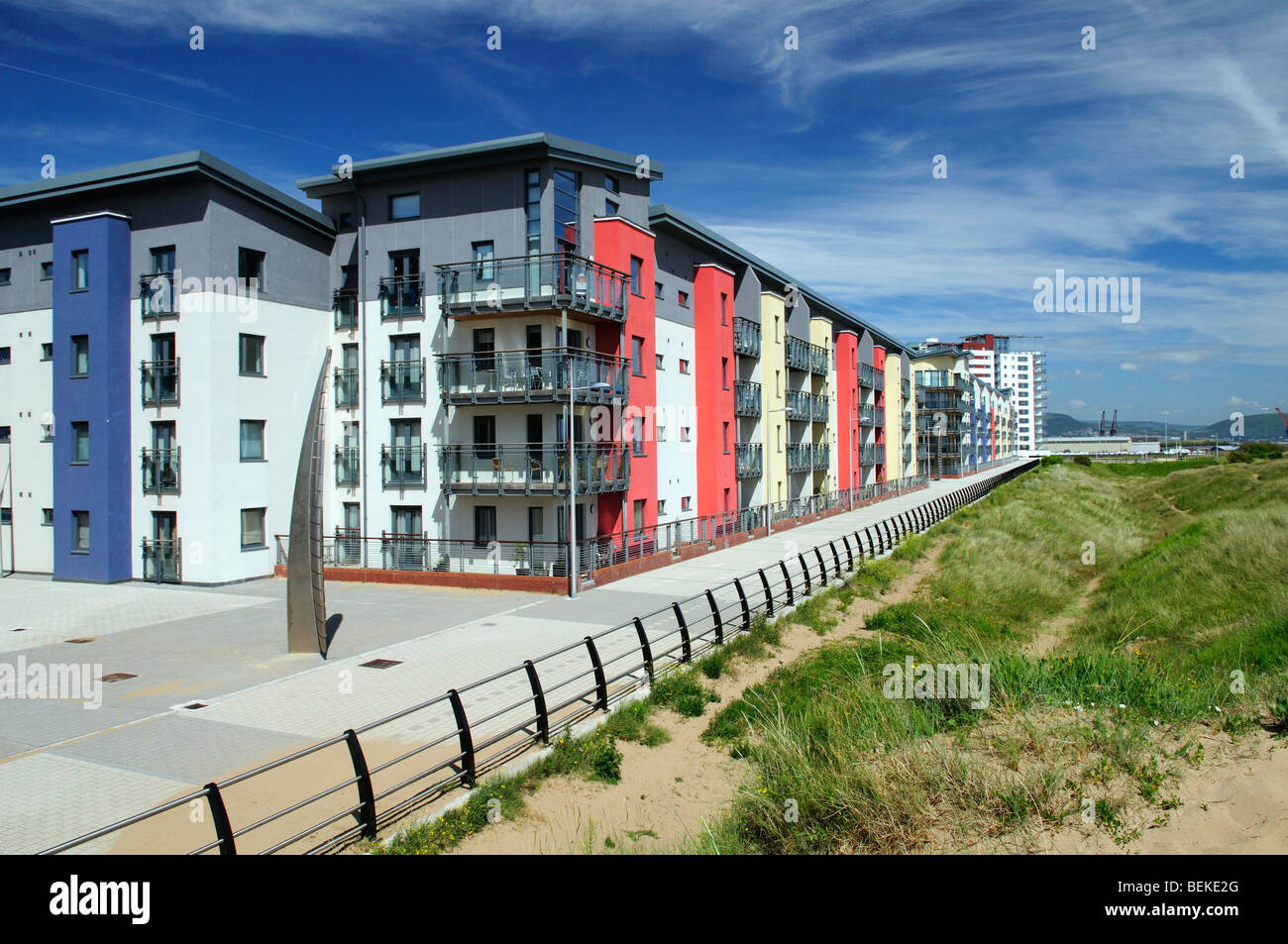 Waterfront development Swansea, Wales UK Stock Photo Alamy