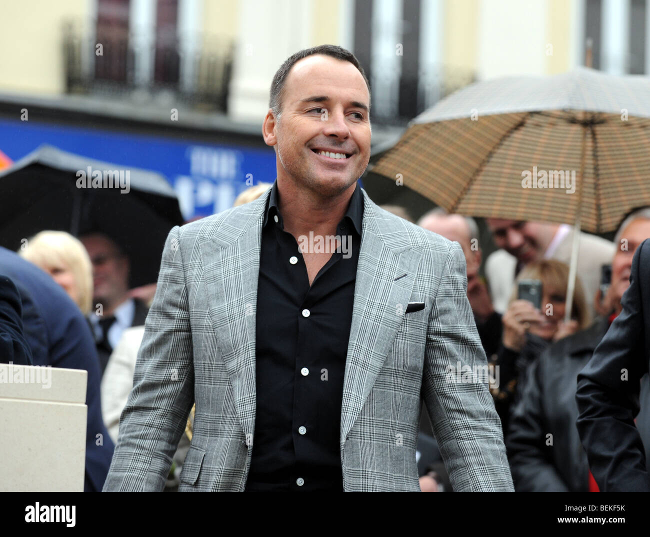 David Furnish partner of Sir Elton John unveils the Aids memorial in Brighton Sussex UK Stock Photo